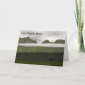 Emerald Alaska Feiertagskarte (Vorderseite)