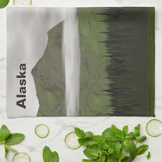 Emerald Alaska Geschirrtuch (Gefaltet)