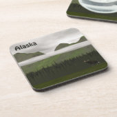 Emerald Alaska Getränkeuntersetzer (Linke Seite)