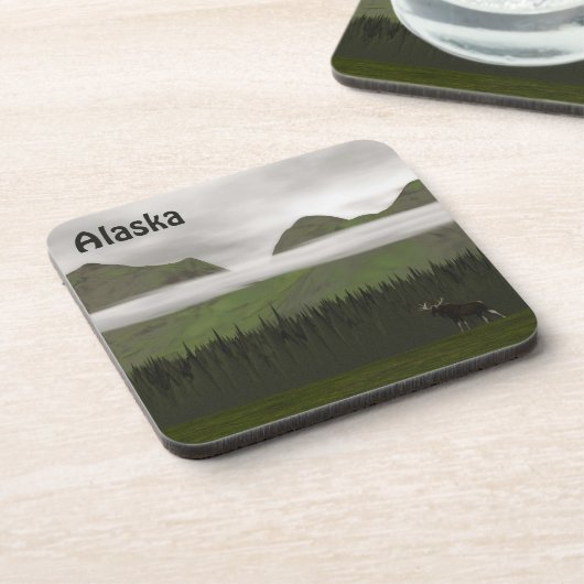 Emerald Alaska Getränkeuntersetzer (Linke Seite)