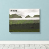 Emerald Alaska Leinwanddruck (Insitu (Holzboden))