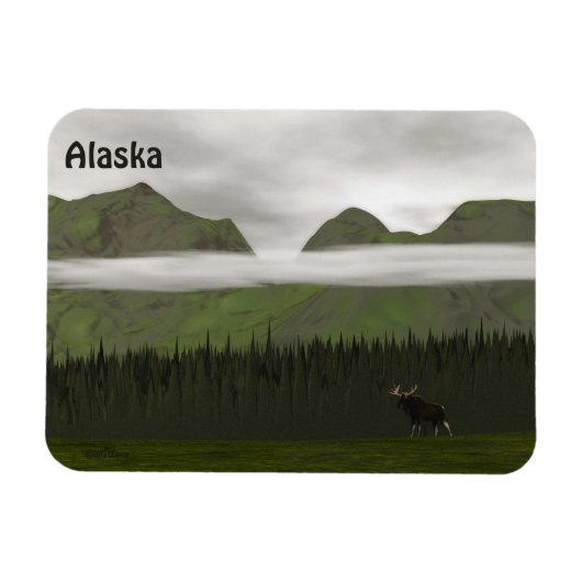 Emerald Alaska Magnet (Horizontal)