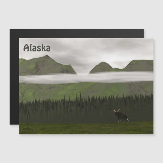Emerald Alaska Magnetkarte (Vorne/Hinten)