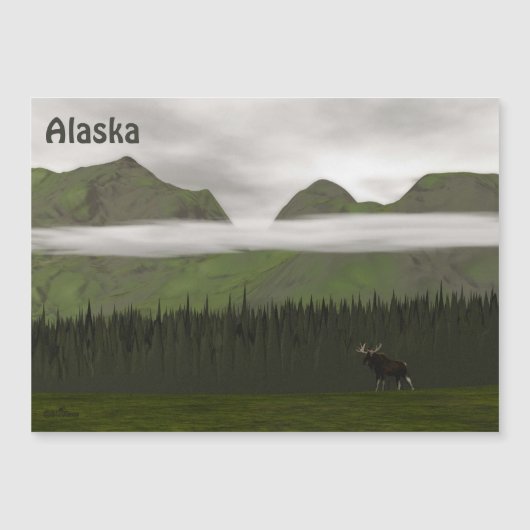 Emerald Alaska Magnetkarte (Vorderseite)