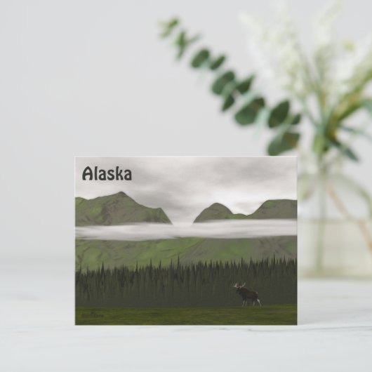 Emerald Alaska Postkarte (Stehend Vorderseite)