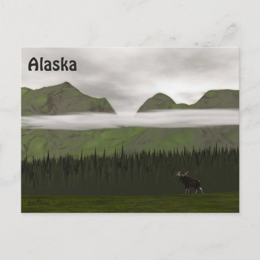 Emerald Alaska Postkarte (Vorderseite)