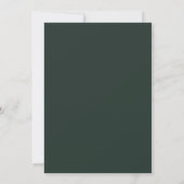 Emerald Amethyst Blütenhochzeit Einladung (Rückseite)