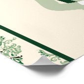 Emerald Anand Karaj Sikh Wedding Begrüßungszeichen Poster (Ecke)