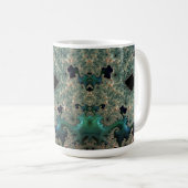 Emerald and Gold Mandelbrot Tasse (VorderseiteRechts)