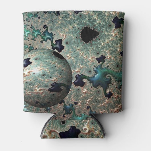 Emerald and Gold Mandelbrot with Sphere Dosenkühler (Vorderseite)