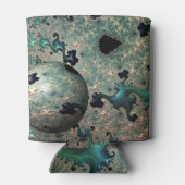 Emerald and Gold Mandelbrot with Sphere Dosenkühler (Rückseite)