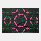 Emerald and Pink Kaleidoscope Geschirrtuch (Horizontal)