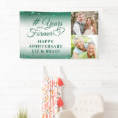 Emerald Anniversary Heart YEARS INTO FOREVER Foto Banner (Insitu)