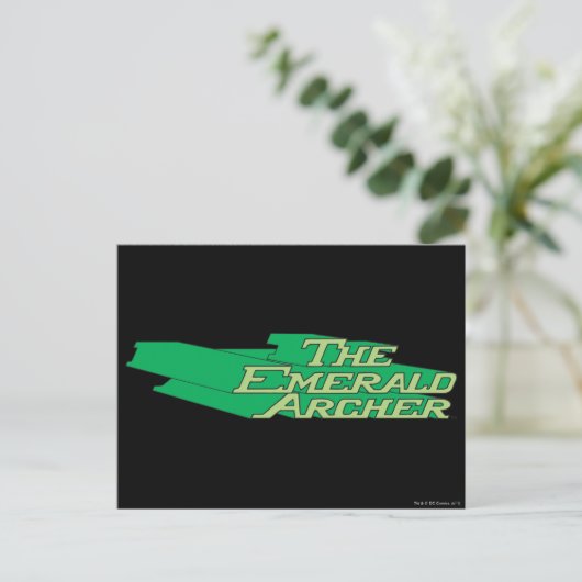 Emerald Archer-Logo Postkarte (Stehend Vorderseite)