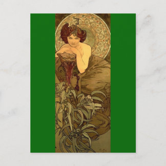 Emerald - Art Nouveau Postkarte