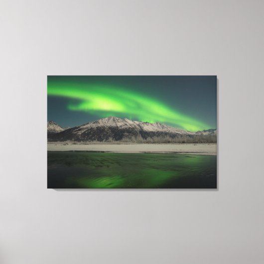 Emerald Aurora Leinwanddruck (Vorderseite)