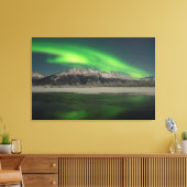 Emerald Aurora Leinwanddruck (Insitu (Wohnzimmer))