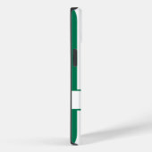 Emerald-Autumnal-Streifen mit Monogramm Case-Mate iPhone Hülle (Rückseite / Rechts)