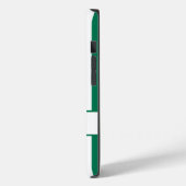 Emerald-Autumnal-Streifen mit Monogramm Case-Mate iPhone Hülle (Rückseite / Links)