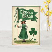 Emerald Banner Irish Pride Karte (Gelbe Blume)