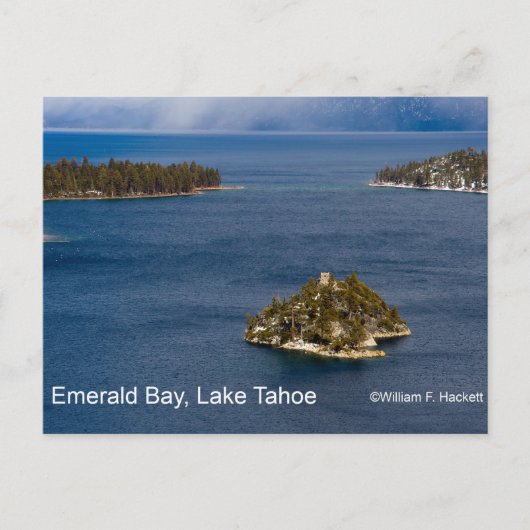 Emerald Bay, Lake Tahoe California Products Postkarte (Vorderseite)