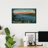 Emerald Bay - Lake Tahoe Canvas Print Poster (Heimbüro)