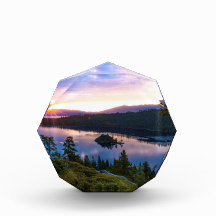 Emerald Bay Lake Tahoe Glass Desk Foto Art
