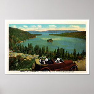 Emerald Bay, Lake Tahoe in den 20er Jahren Poster
