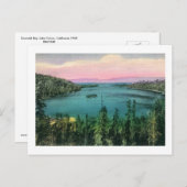 Emerald Bay, Lake Tahoe, Kalifornien Vintag Postkarte (Vorne/Hinten)