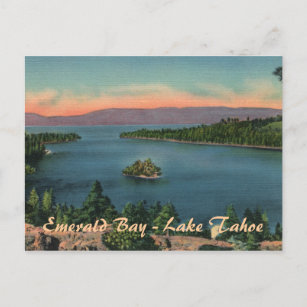 Emerald Bay - Lake Tahoe Postcard Postkarte