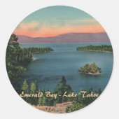 Emerald Bay - Lake Tahoe Stickers (Vorderseite)