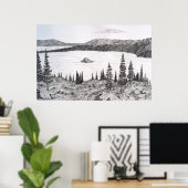 Emerald Bay mit Fannette Island, Lake Tahoe, CA Poster (Heimbüro)