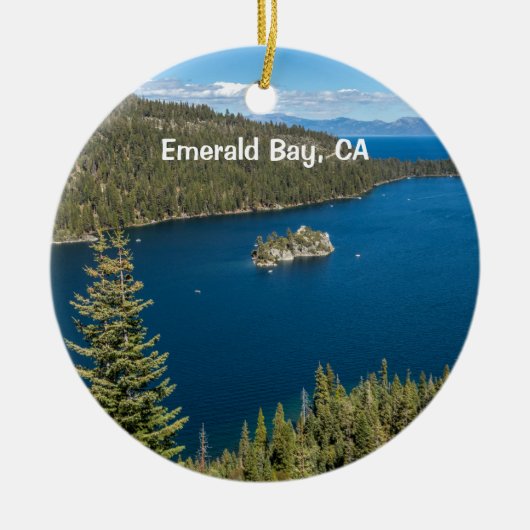 Emerald Bay mit Lake Tahoe Keramik Ornament (Vorne)