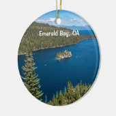Emerald Bay mit Lake Tahoe Keramik Ornament (Links)