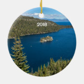 Emerald Bay mit Lake Tahoe Keramik Ornament (Hinten)