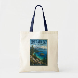 Emerald Bay State Park California Illustration Tragetasche
