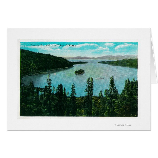 Emerald Bay View auf Lake Tahoe Lake Tahoe, CA (Vorderseite (Horizontal))