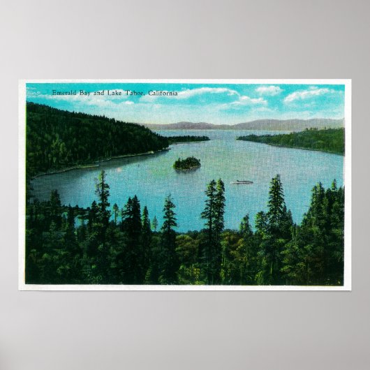 Emerald Bay View auf Lake Tahoe Lake Tahoe, CA Poster (Vorne)