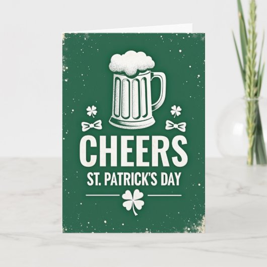 Emerald Beer Cheers Pattern Card Karte (Vorderseite)
