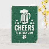 Emerald Beer Cheers Pattern Card Karte (Gelbe Blume)
