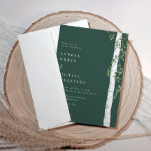 Emerald Birch Tree Aspen Greenerity Wedding
