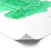 Emerald Birthstone Poster (Ecke)