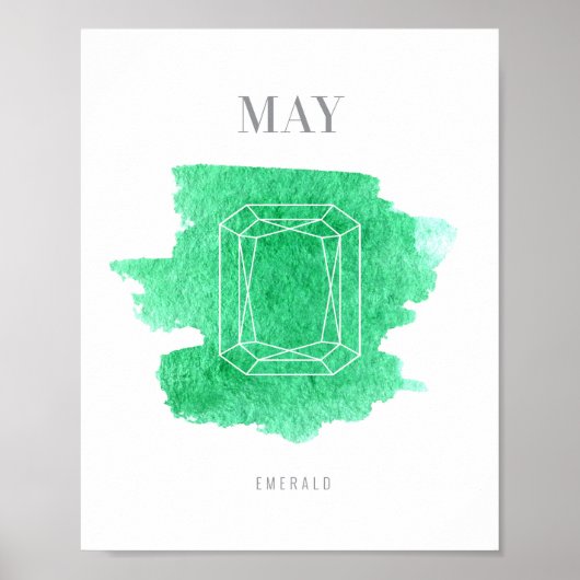Emerald Birthstone Poster (Vorne)