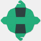 Emerald & Black Pattern Fevor Box - Anpassbar Geschenkschachtel (Ungefaltet)