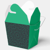Emerald & Black Pattern Fevor Box - Anpassbar Geschenkschachtel (Offen)