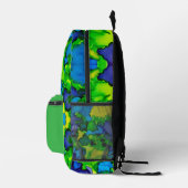 Emerald Bliss Bedruckter Rucksack (Rechts)