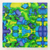 Emerald Bliss Glasuntersetzer (Vorderseite)