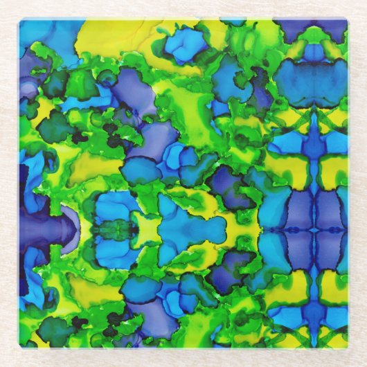 Emerald Bliss Glasuntersetzer (Vorderseite)