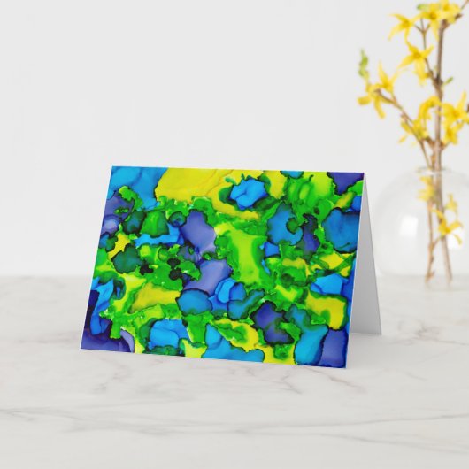 Emerald Bliss Karte (Gelbe Blume)