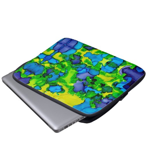 Emerald Bliss Laptopschutzhülle (Vorne Knopf)